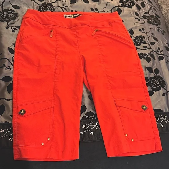Jaime Sadock Coral Cargo Bermuda shorts - Picture 1 of 13